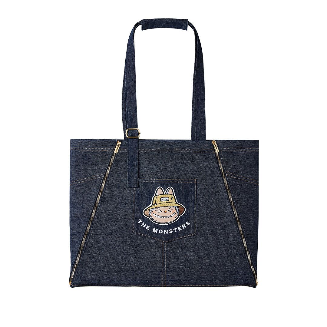 Labubu Denim Tote Bag/Apron – Fall In Wild Series