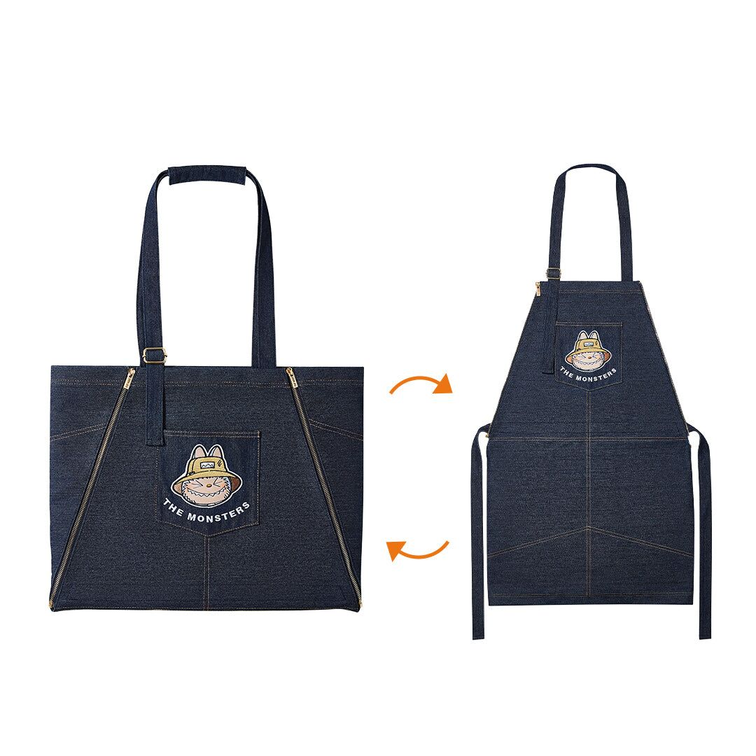 Labubu Denim Tote Bag– Fall In Wild Series - Image 2