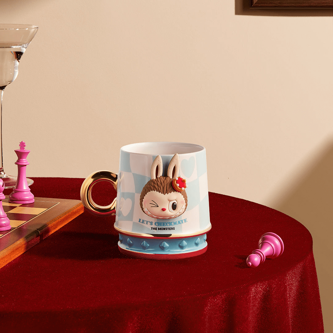 Labubu Let’s Checkmate Series Mug Blue Cup - Image 2