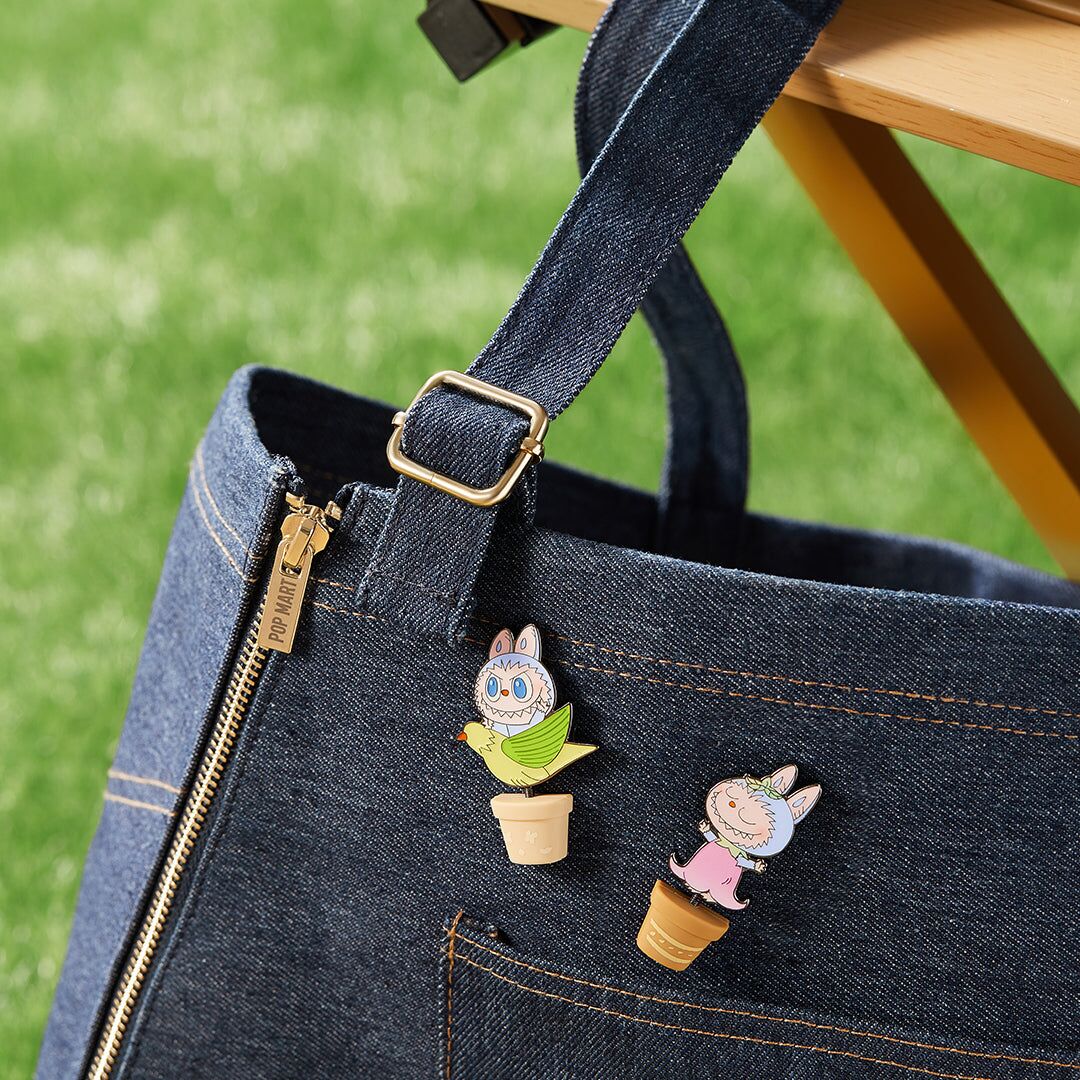Labubu Denim Tote Bag– Fall In Wild Series - Image 3