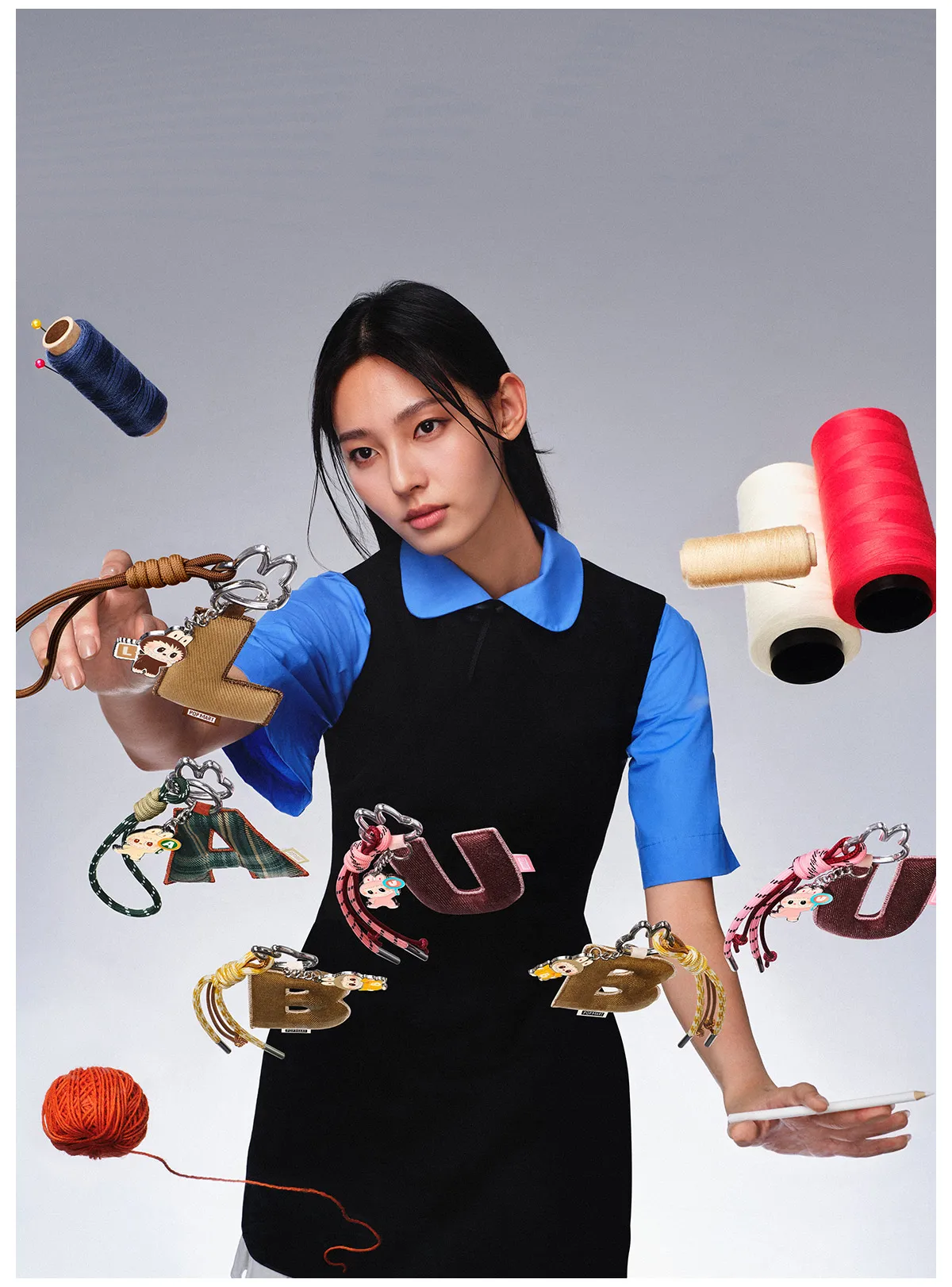 Labubu Letter Pendant W – Pin for Love Series - Image 8