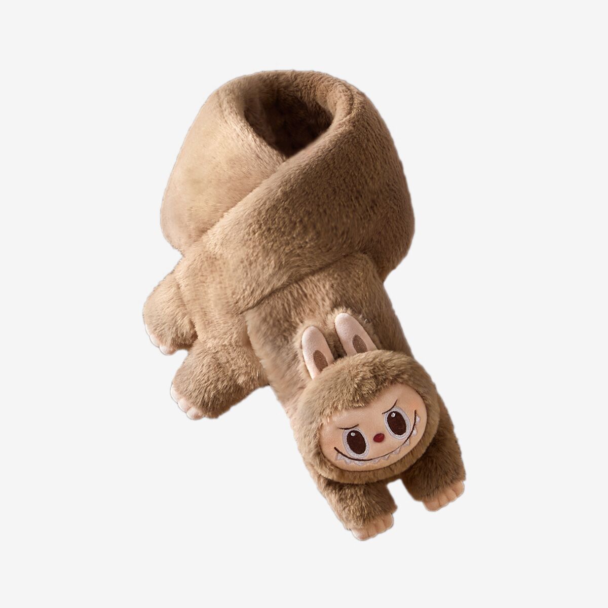 LABUBU Plush Scarf - Warm Fluffy Holiday Series