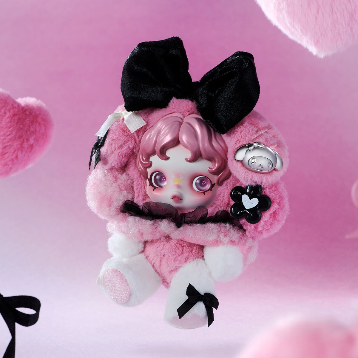 SKULLPANDA × MY MELODY Plush - Labubu Shop UK - Image 3