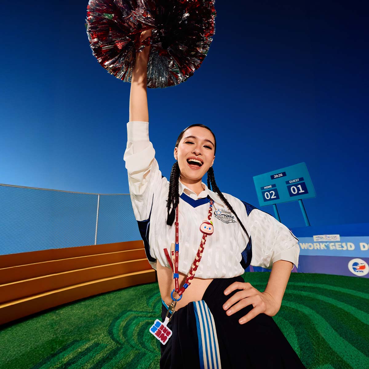 Labubu × FIFA SERIES Final Whistle Long Lanyard - Image 5